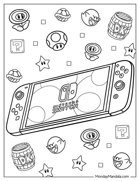 Nintendo Coloring Pages (Free PDF Printables)